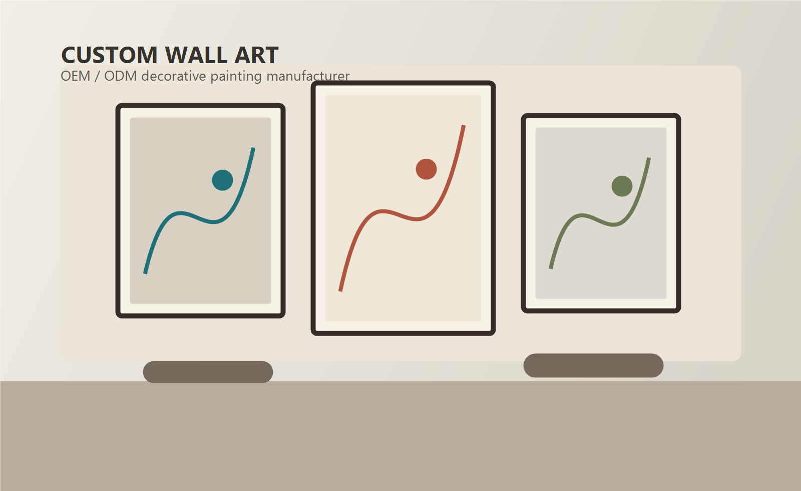 Decorative wall art gallery