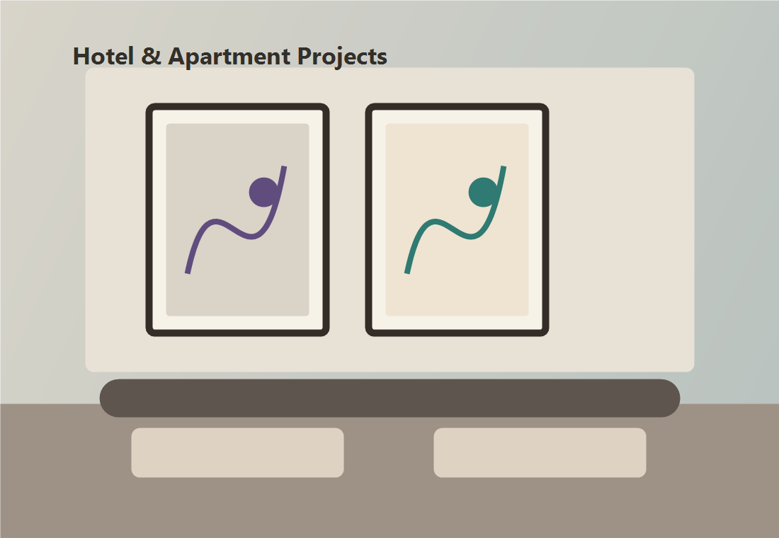 Hotel decorative wall art project